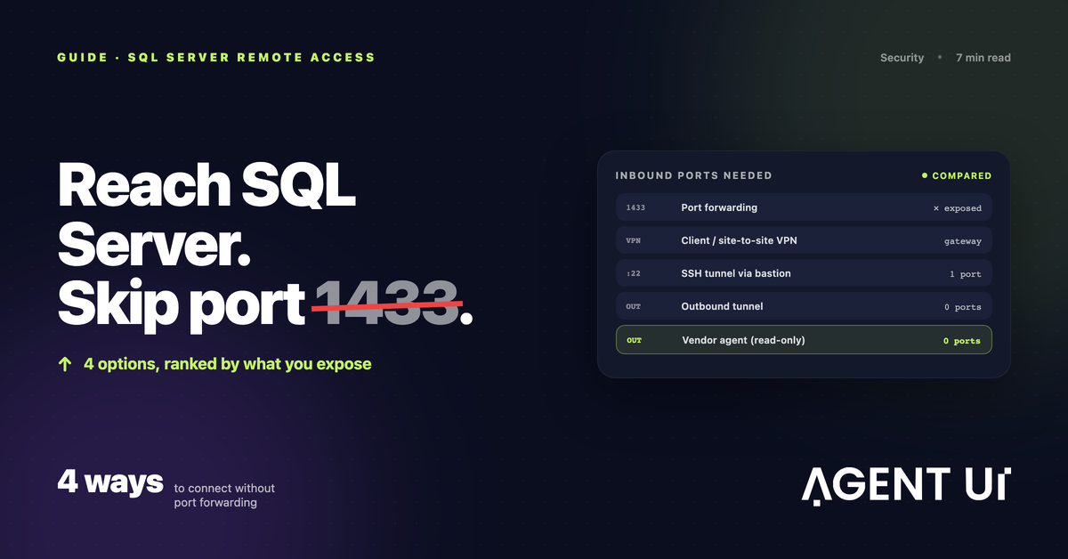 Como conectar ao SQL Server sem redirecionamento de portas